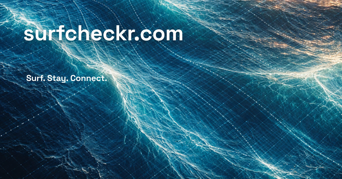 Surfcheckr – AI Surf Analytics & Live Wave Forecasts